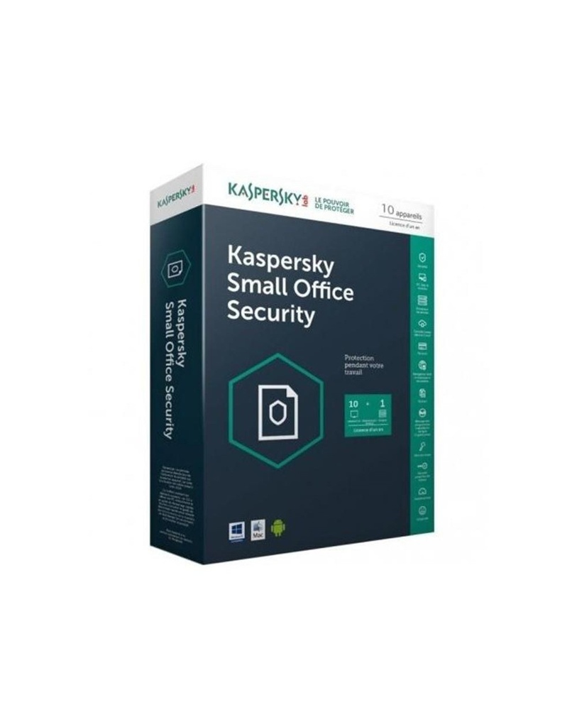 Anti-virus Kaspersky Small Office Security 9.0  - 2 servers + 20 postes