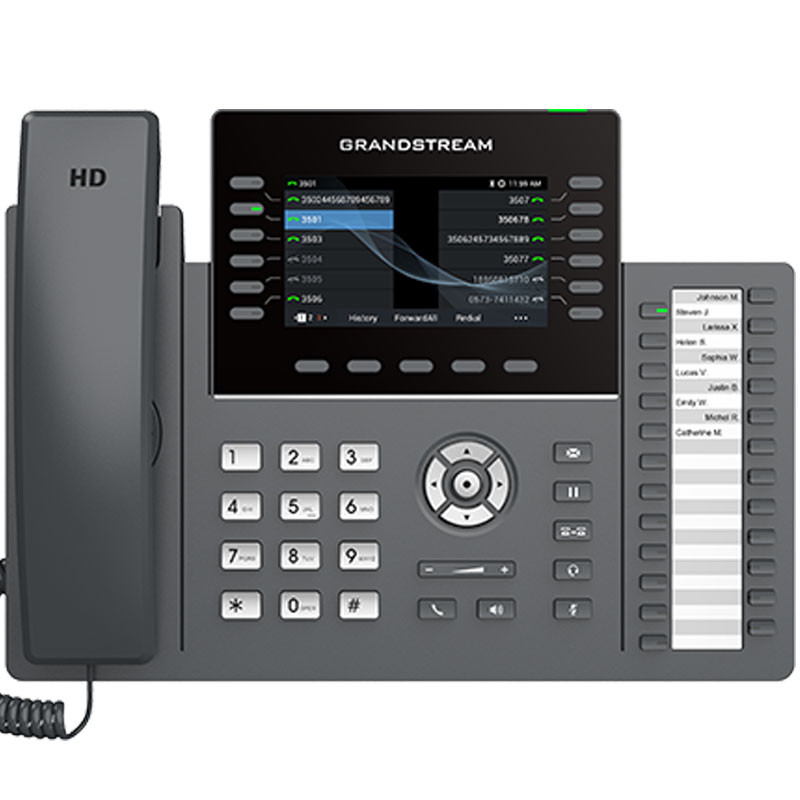 [GRP2636] Téléphone IP 12 Lignes Grandstream GRP2636 De Classe Professionnel avec WIFI