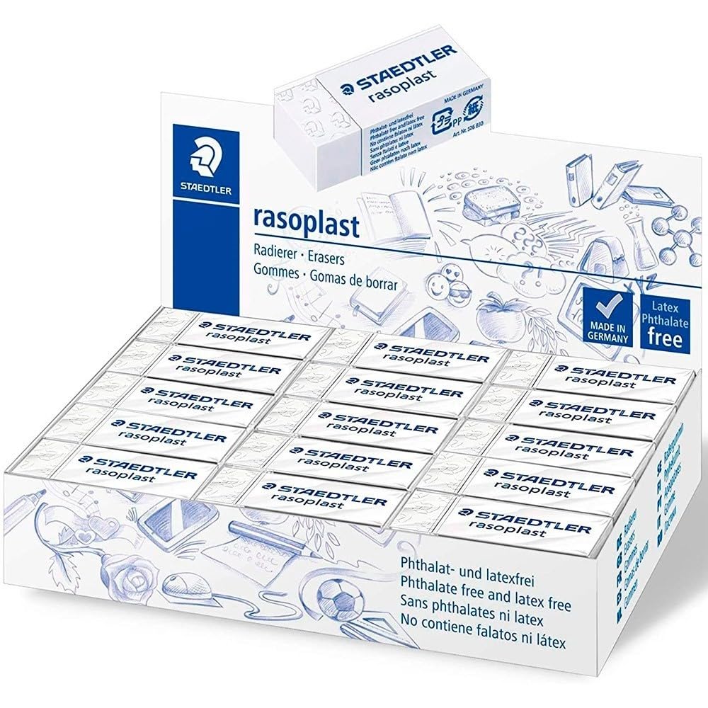 Boite 30 Gomme Rasoplast Staedtler 