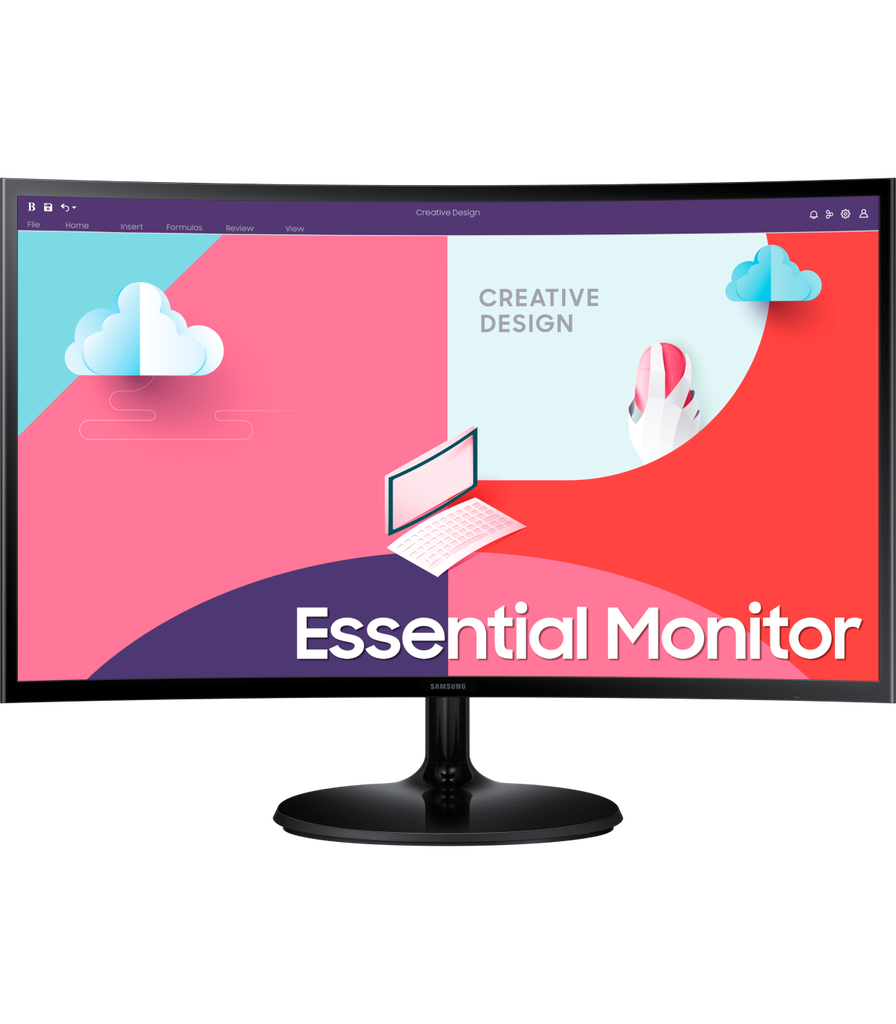 [LS24C360EAMXZN] Moniteur Incurvé 24" SAMSUNG ESSENTIAL CURVED MONITOR S3