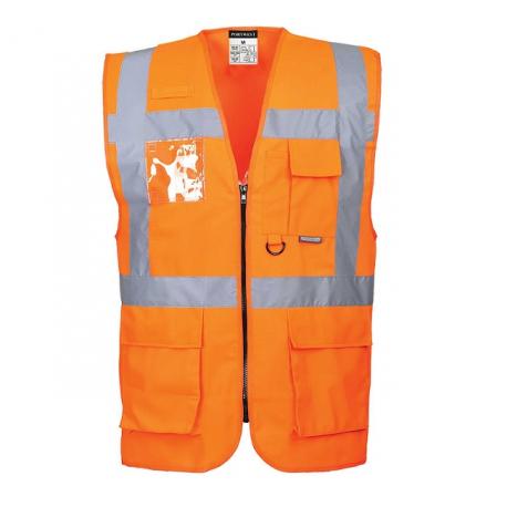 [S476-ORANGE] Gilet Hi-Vis Executive - Berlin Orange - Portwest