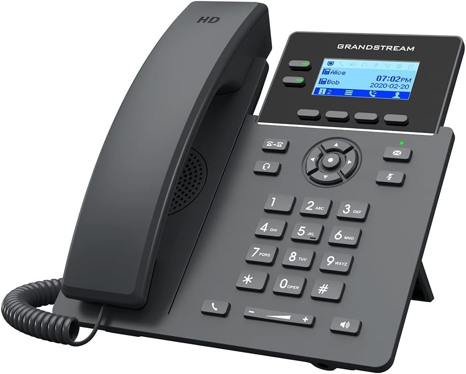 [GRP2602P] Téléphone IP Grandstream GRP2602 / GRP2602P à 2 lignes (PoE)