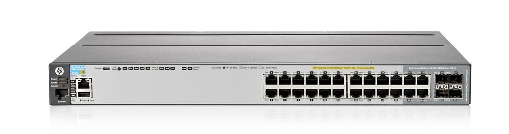 Switch Réseau Procurve 2920 24G PoE+ 20 Ports 10/100/1000 Base T, 4 Ports Combo SFP, PoE+, Alimentation et Kit de montage inclus