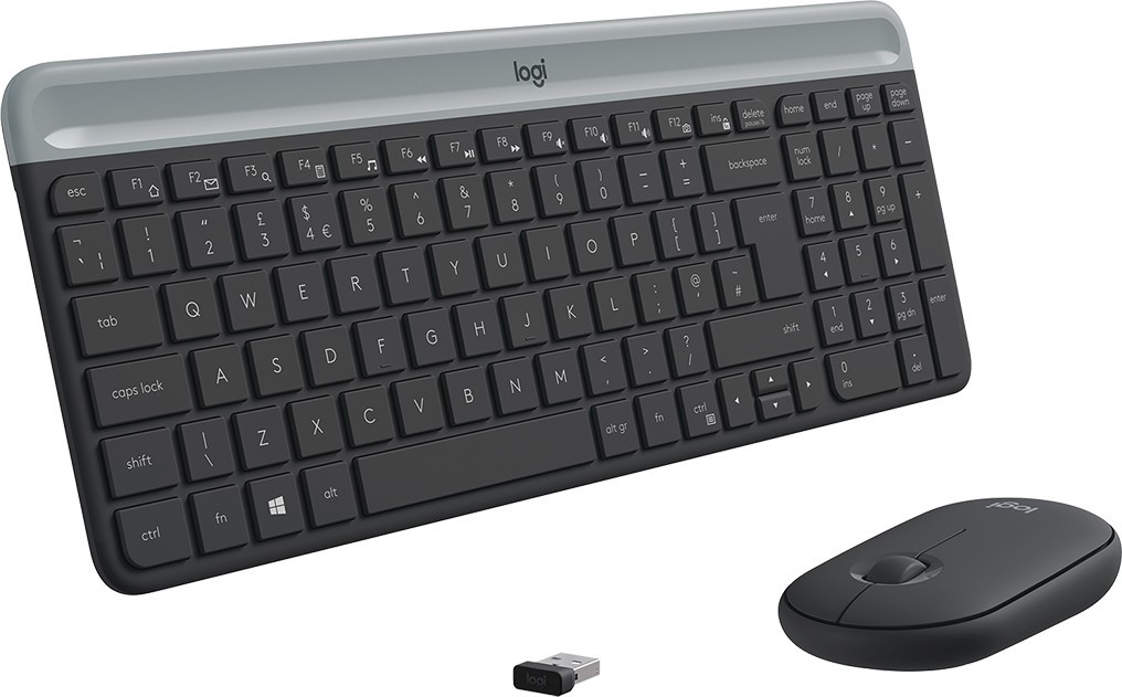 Clavier et souris sans fil ultra-fin Logitech MK470 (920-009190) - Joutech