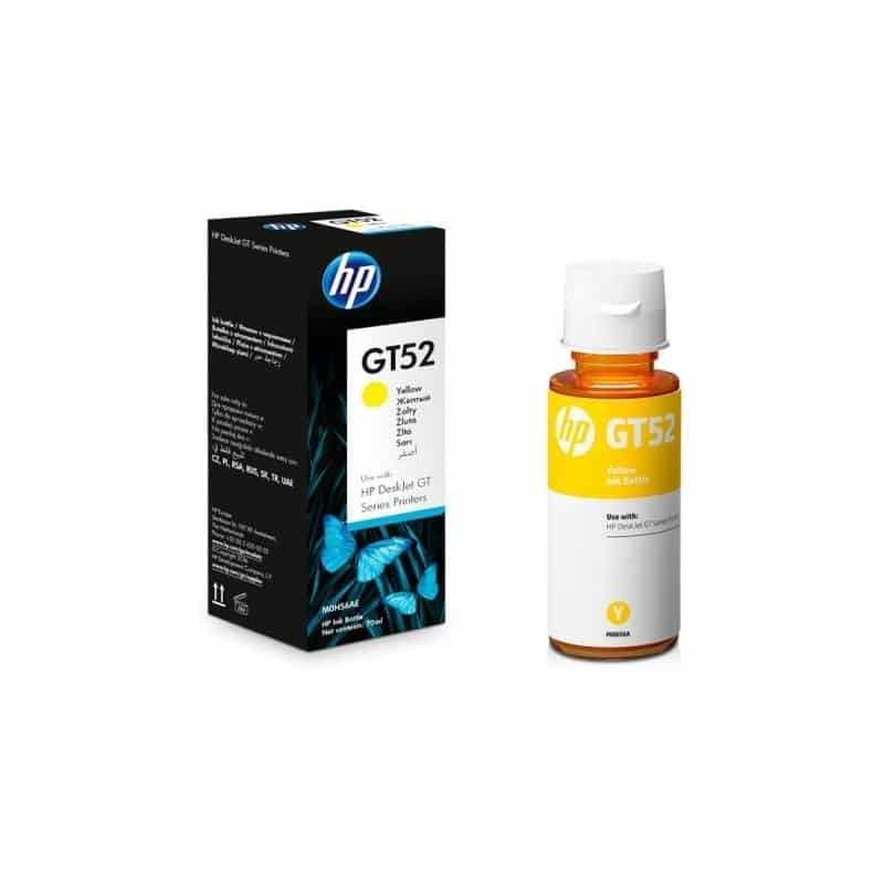 HP GT52 Jaune - Bouteille d'encre HP d'origine (M0H56AE) - Joutech