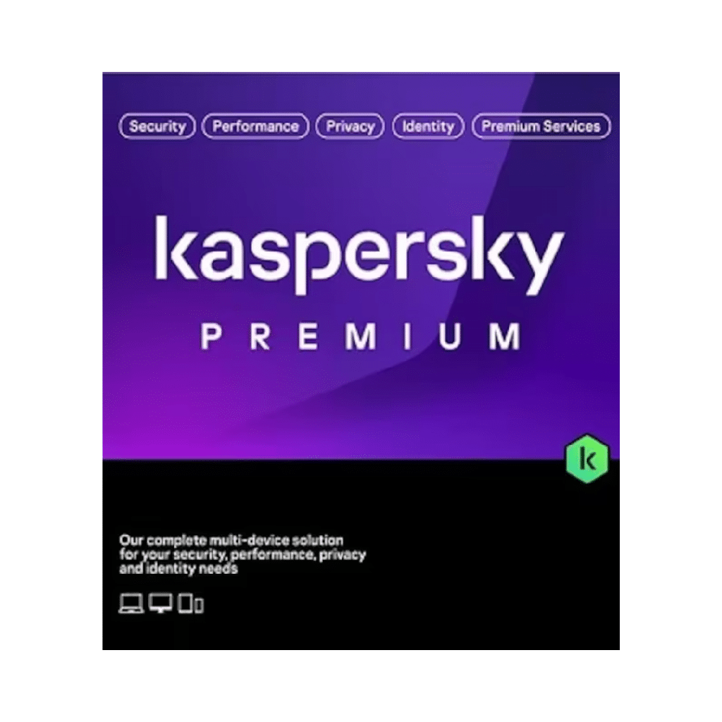 KASPERSKY PREMIUM Antivirus 5 Appareil / 1 an (KL10478BEFS-25FFP_MA) - Joutech