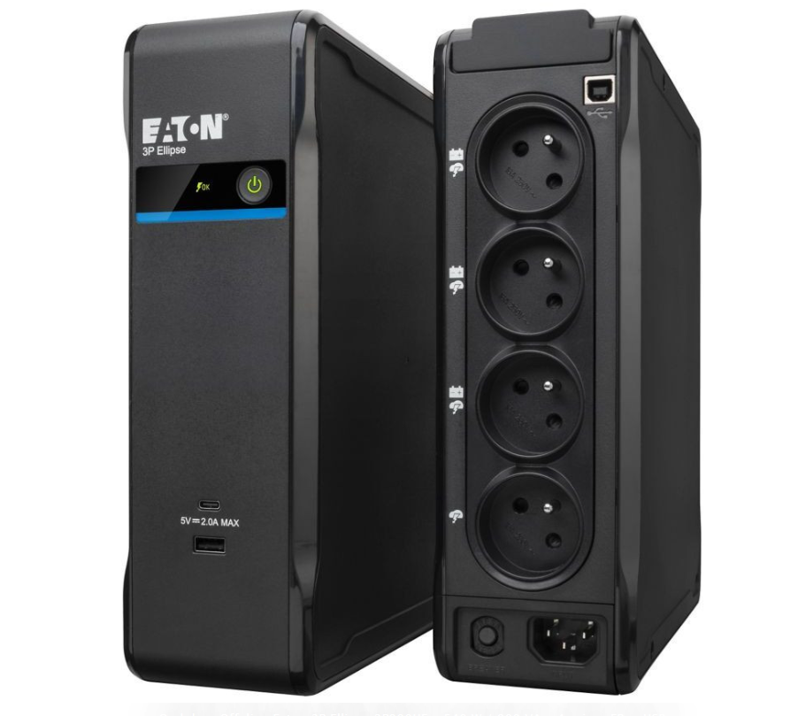 [3P900UF] Onduleur Off-line Eaton 3P Ellipse 3P900UF - 540 W / 900 VA - 4 prises FR + USB - Joutech