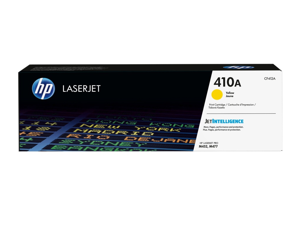 HP 410A Jaune - Toner HP LaserJet d'origine (CF412A) - Joutech