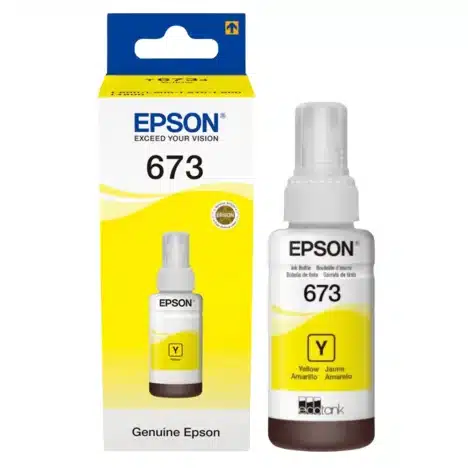 Epson 673 Y (T6734) Jaune - Bouteille d'encre Epson d'origine (C13T67344A) - Joutech