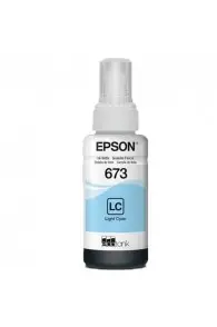 Epson 673 LC (T6735) Cyan Clair - Bouteille d'encre Epson d'origine (C13T67354A) - Joutech