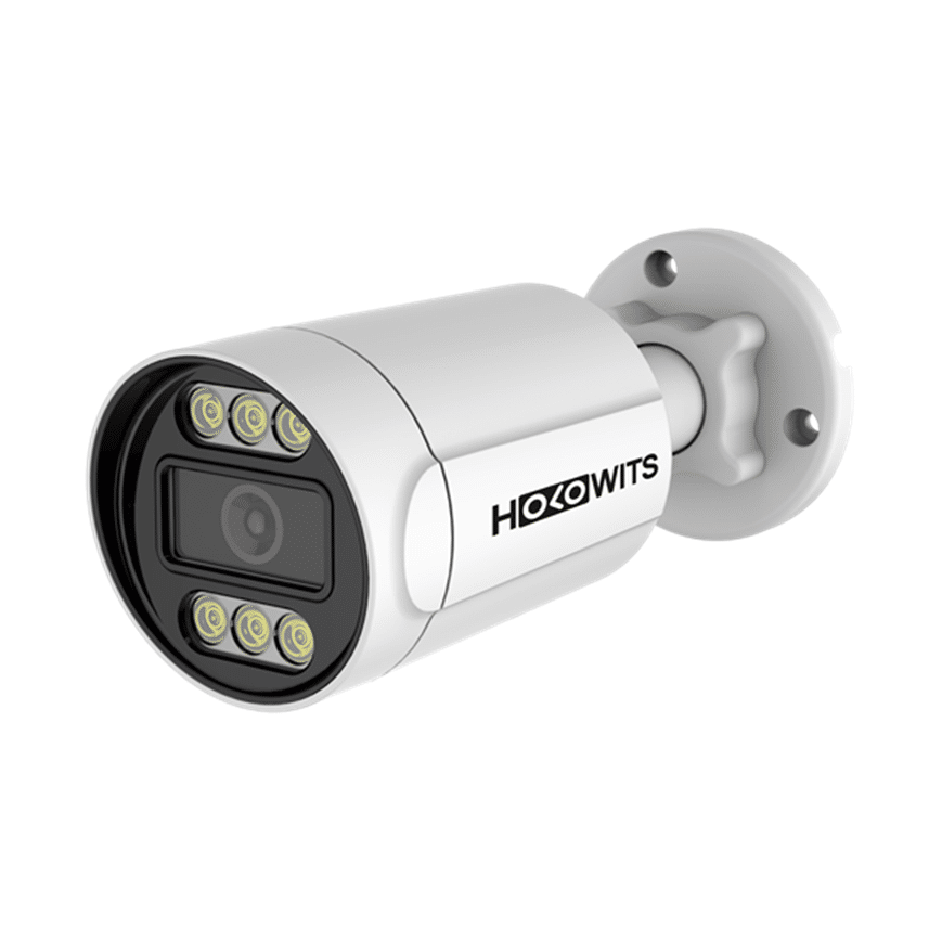[A1A-5LV] Caméra Holowits Bullet analogique 5MP Série A1A à lumière blanche avec micro (A1A-5LV)