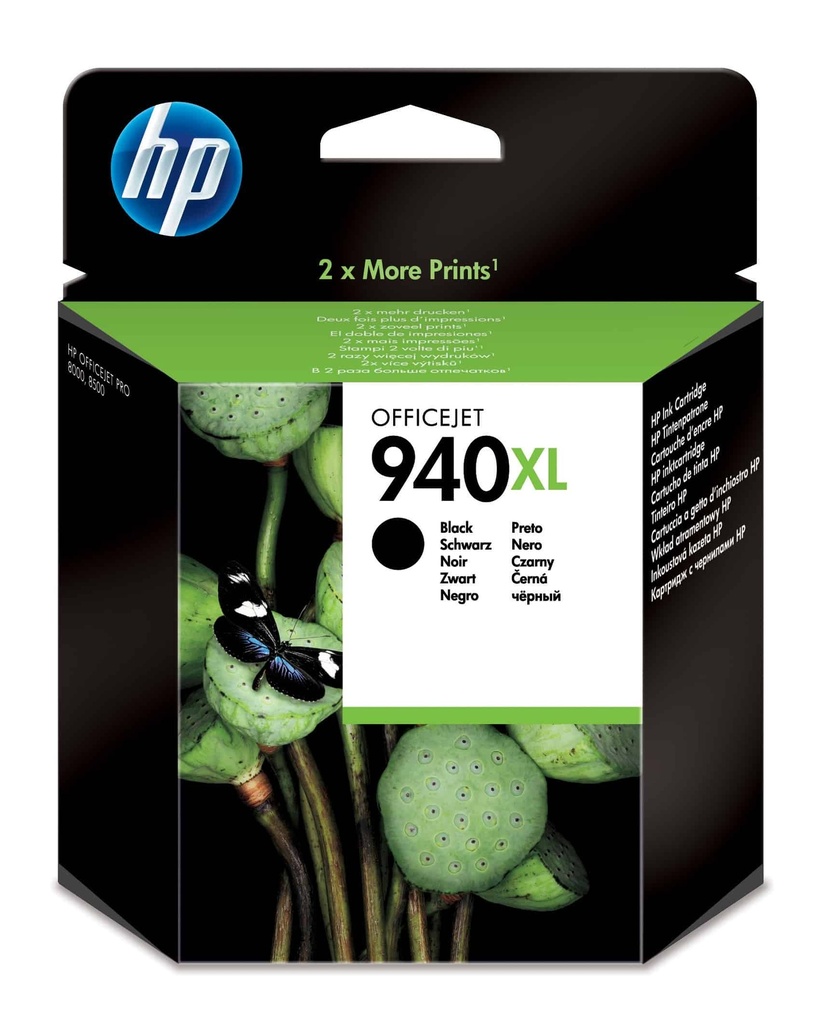 HP 940XL Noir - Cartouche d'encre grande capacité HP d'origine (C4906AE) - Joutech