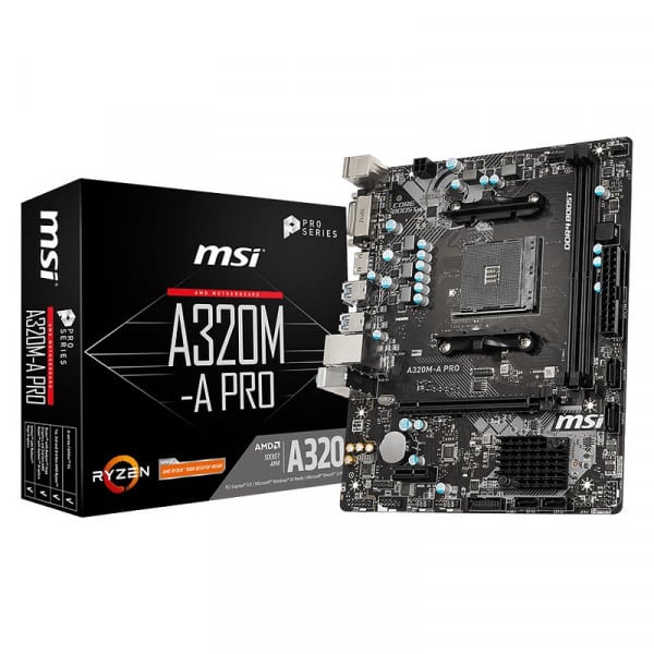Carte mère Micro ATX Socket AM4 AMD A320 (MSIA320M) - Joutech