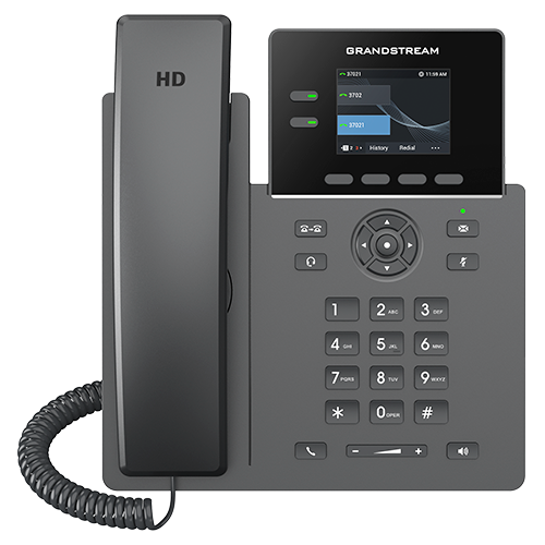[GRP2610P] Téléphone IP Grandstream GRP2610P 2 lignes écran en couleur PoE