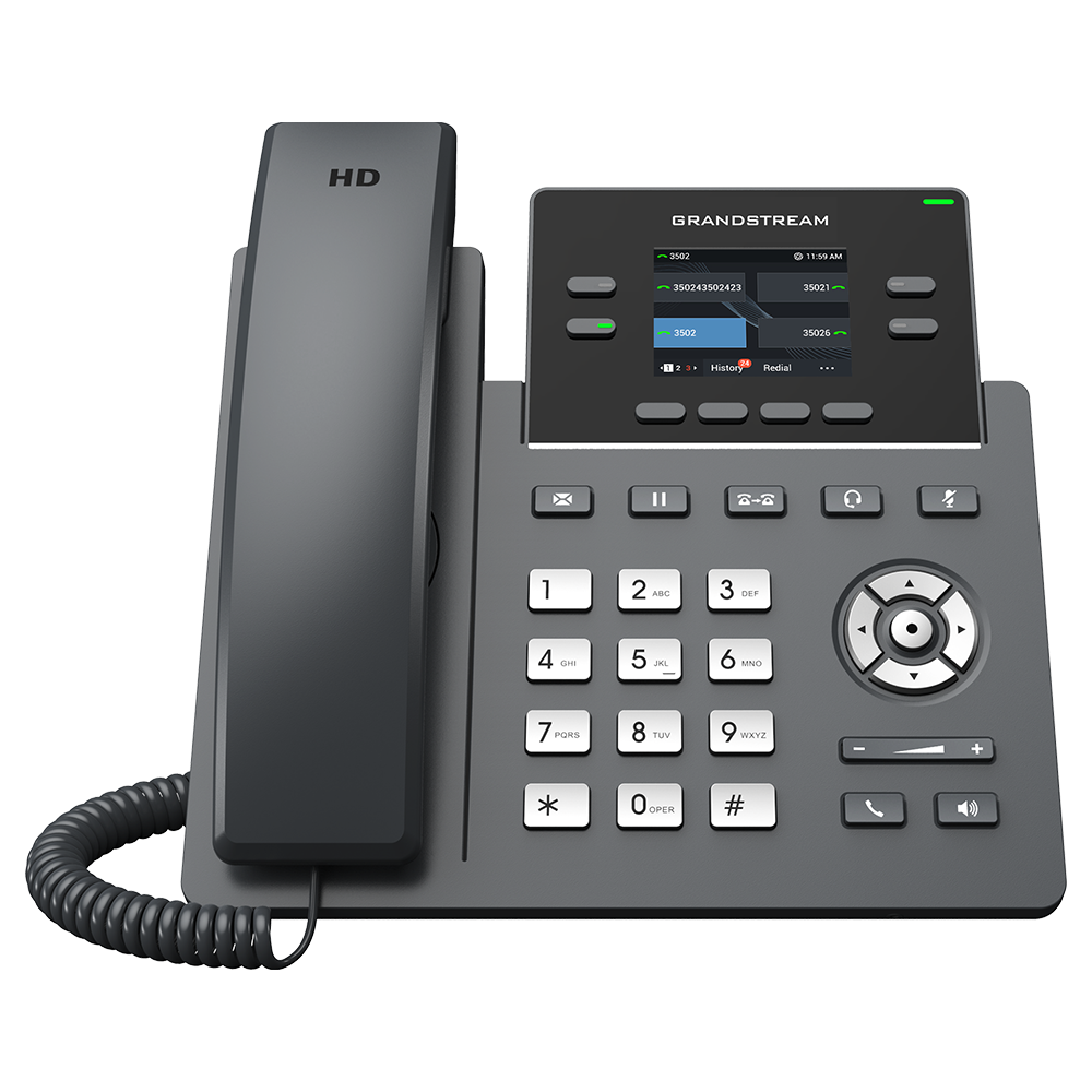 [GRP2612G] Téléphone IP Grandstream GRP2612G 4 lignes PoE