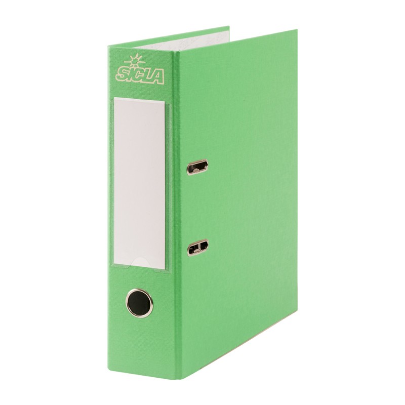 [AL-SI VERT CLAIR] Classeur A Levier Simili Cuir Vert Clair 32X28cm 8cm