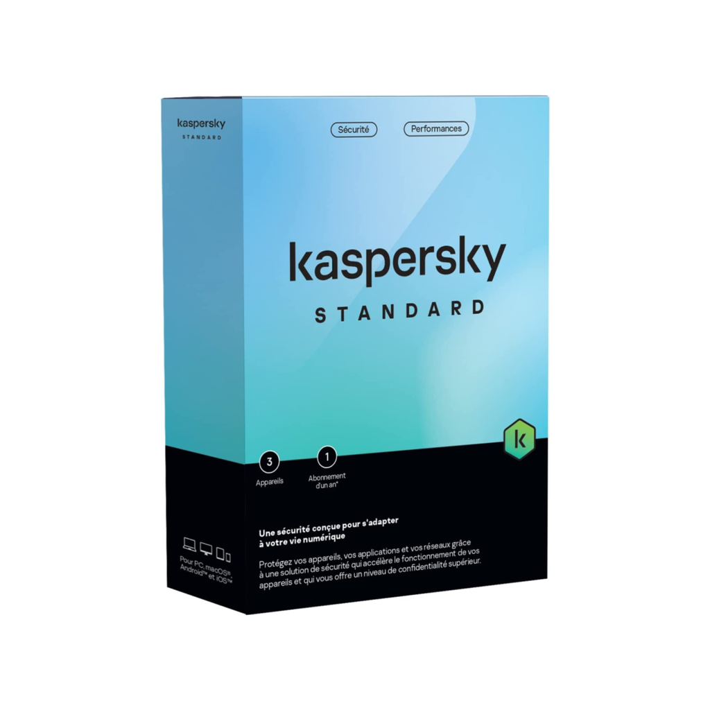 [KL10418BCFS-FFPMAG] Anti-Virus Kaspersky Standard (Anti-Virus) - 3 Postes / 1 an